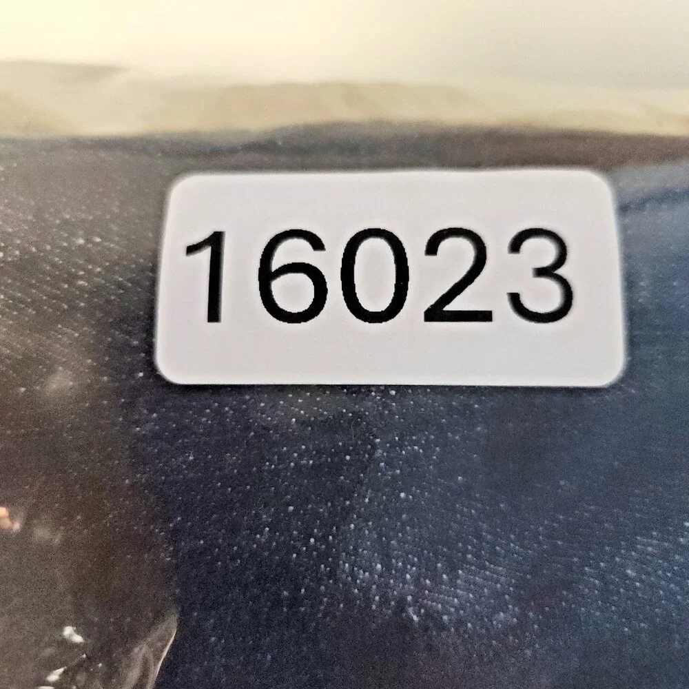 Women's Bootcut Mid Rise Dark Wash Jeans Size 14 Blue Embroidered Embellished - Picture 9 of 9